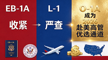 EB-1A 收紧、L-1 严查，O-1A 成为 2026 赴美高管优选通道